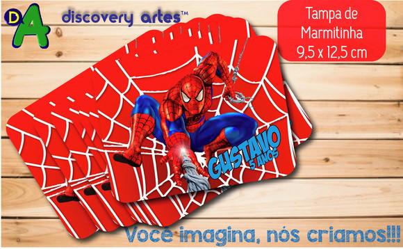 Tampa de Marmitinha Homem Aranha