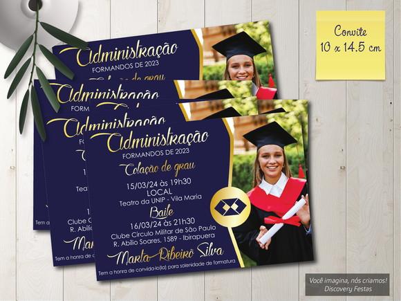 Convite de Formatura de Administração