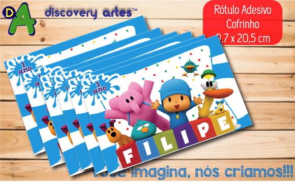 Rótulo Adesivo Cofrinho Pocoyo