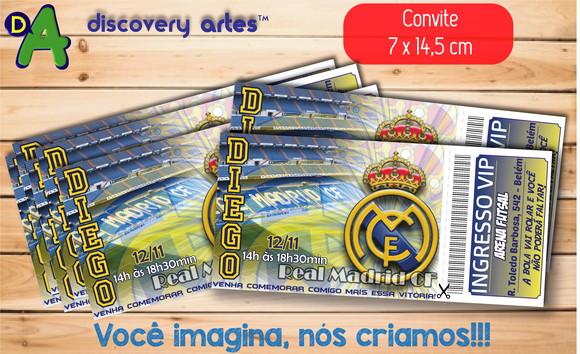 Convite Ingresso Real Madrid