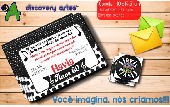 Convite Anos 60