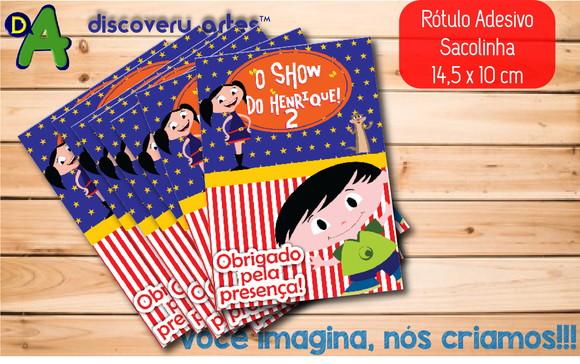 Rótulo Adesivo Sacola Show da Luna