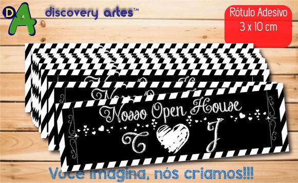 Rótulo Adesivo Open House