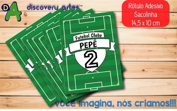 Rótulo Adesivo Sacola Futebol