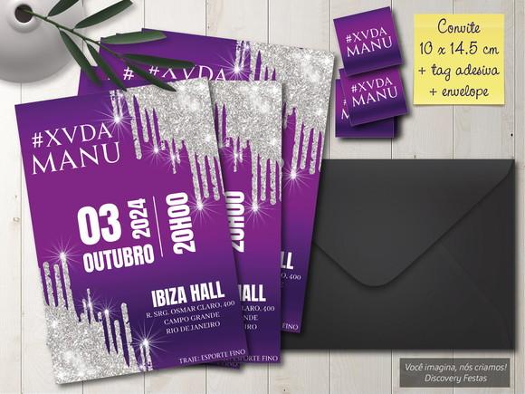 Convite Euphoria Roxo