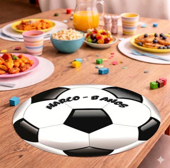 Sousplat Redondo Bola de Futebol (descartável)