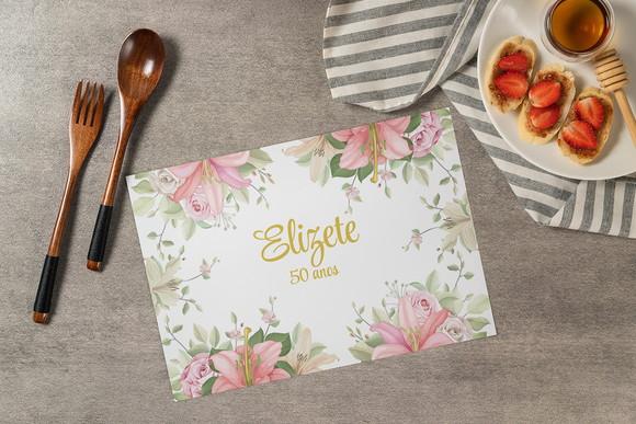 Jogo Americano Floral (descartável)