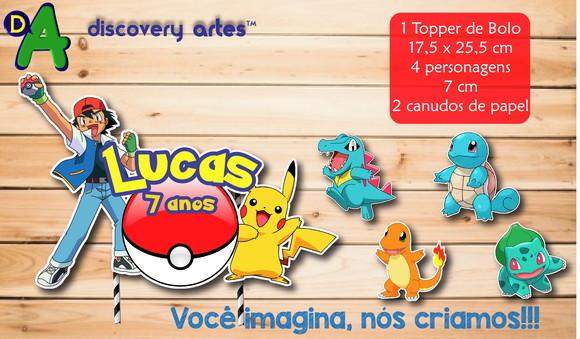 Topper de Bolo Pokemon