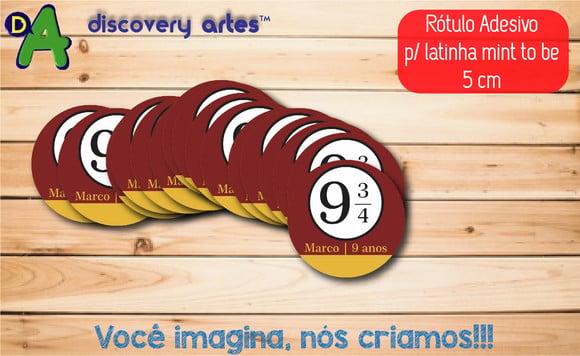 Rótulo Adesivo Latinha Harry Potter