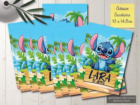 Rótulo Adesivo Sacolinha Stitch