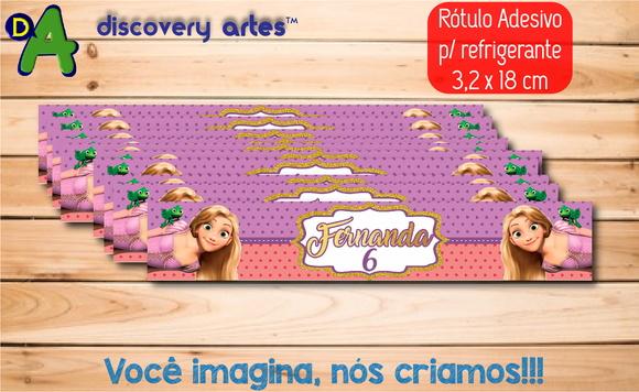 Rótulo Adesivo Refrigerante Rapunzel