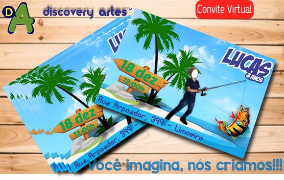 Convite Digital Pescaria com Foto