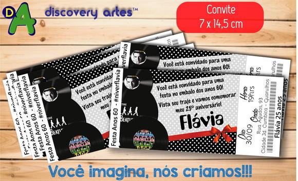 Convite ingresso anos 60