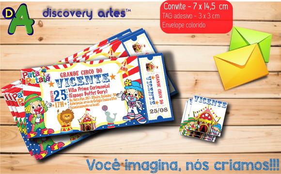 Convite Ingresso Patati Patata