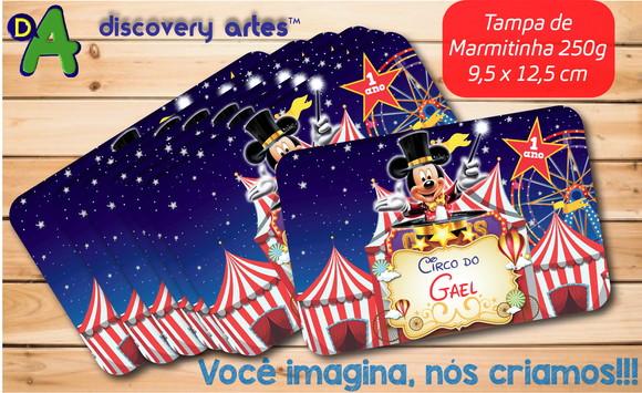 Tampa de Marmitinha Circo do Mickey