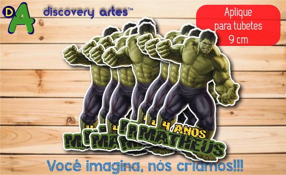 Aplique Tubete Hulk