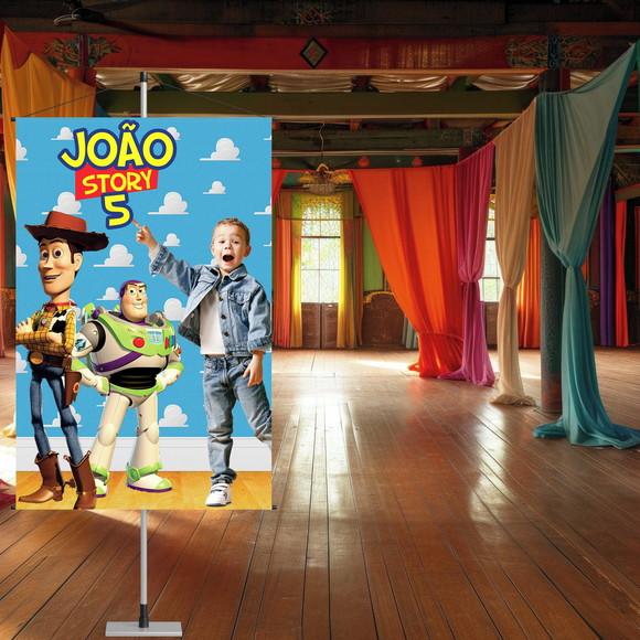 Banner Toy Story com Foto da Criança (para Uso Interno)