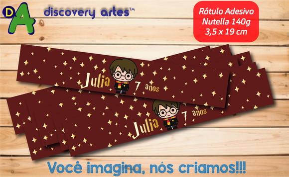 Rótulo Adesivo Nutella Harry Potter Cute