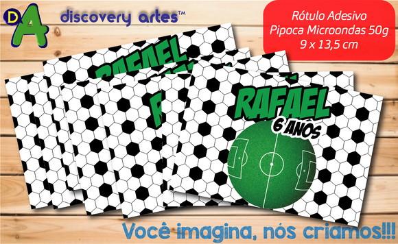 Rótulo Adesivo Pipoca de Microondas Futebol