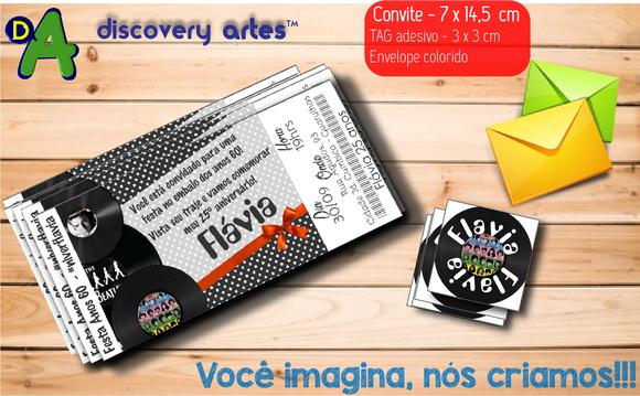 Convite ingresso anos 60