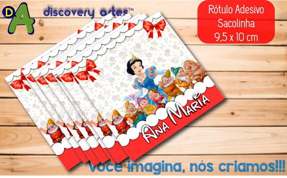 Adesivo Sacola Branca de Neve