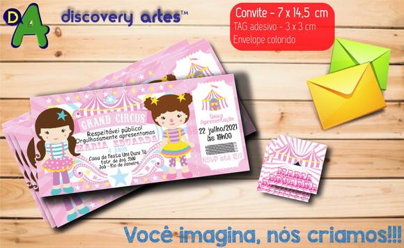 Convite Ingresso Circo Rosa