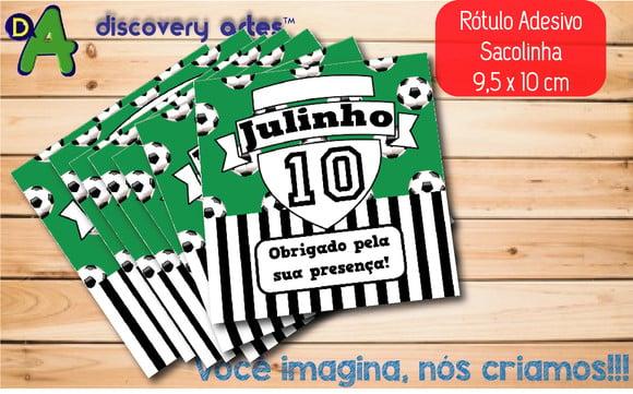 Rótulo Adesivo Sacola Futebol