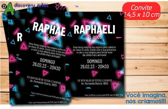 Convite Neon 15 Anos