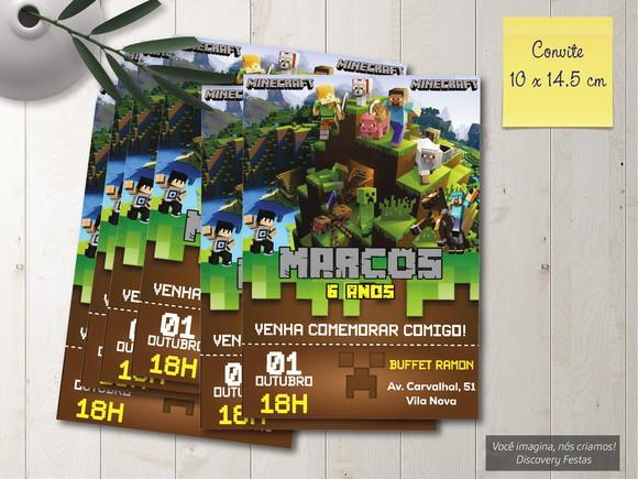Convite Minecraft