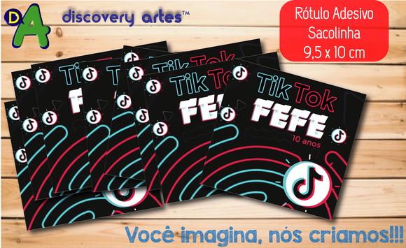 Rótulo Adesivo Sacolinha Tiktok