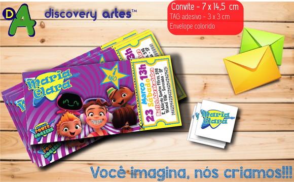 Convite Ingresso Desenho Animado