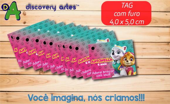 Tag Patrulha Canina Skye e Everest