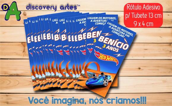Rótulo Adesivo Tubete Hot Wheels