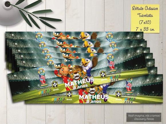 Rótulo Adesivo Tubolata Copa do Mundo (7x10)