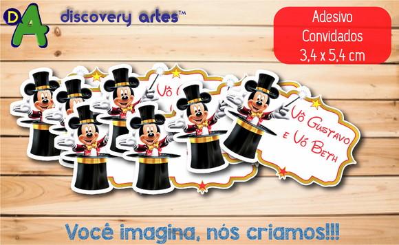 Adesivo Nome do Convidado Circo do Mickey