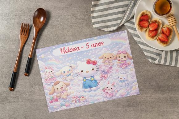 Jogo Americano Hello Kitty (descartável)