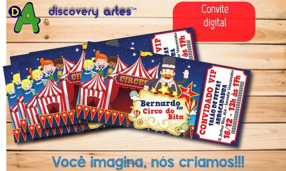 Convite Ingresso Digital Mundo Bita - Circo do Bita