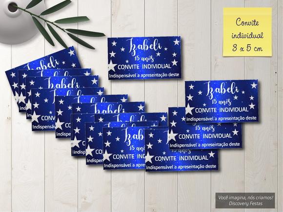Convite Individual com Estrelas