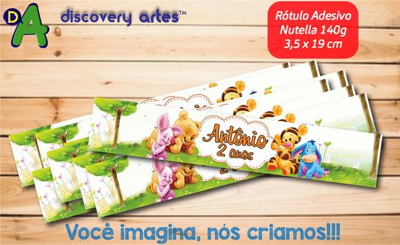 Rótulo Adesivo Nutella Ursinho Pooh Baby