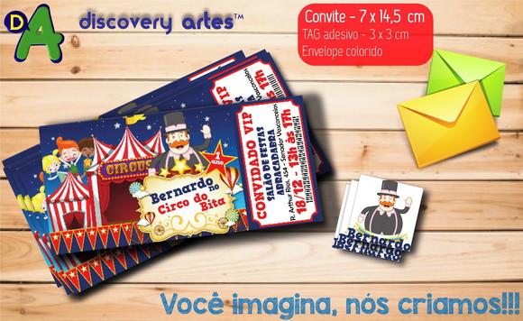 Convite Ingresso Mundo Bita - Circo do Bita