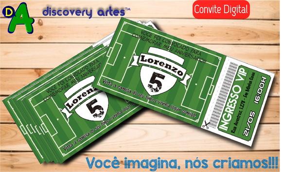 Convite Ingresso Digital Futebol