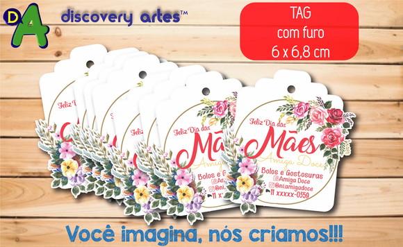 Tag com Furo Feliz Dia das Mães