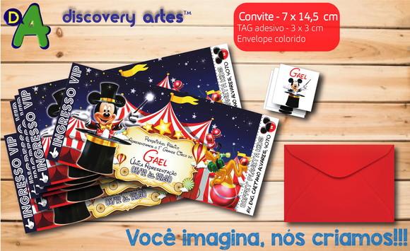 Convite Ingresso Circo do Mickey