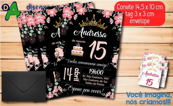 Convite Aniversário 15 Anos