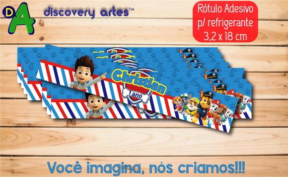 Rótulo Adesivo Refrigerante Patrulha Canina