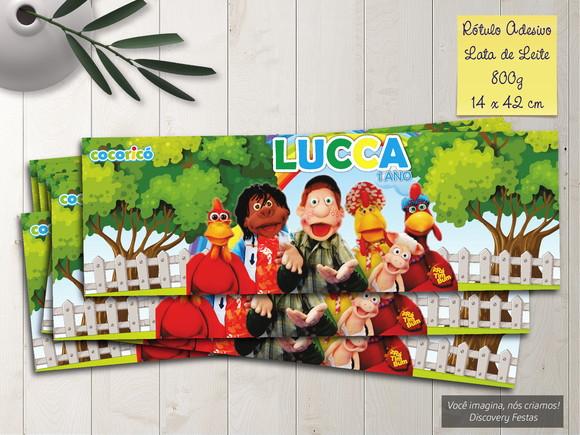 Rótulo Adesivo Lata de Leite 800g Cocorico