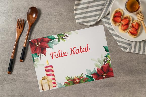 Jogo Americano Natal (descartável)