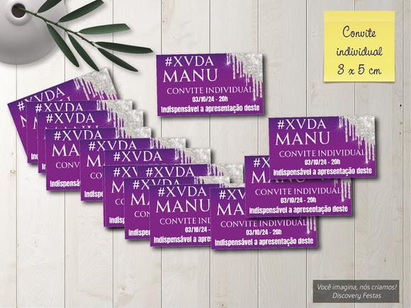 Convite Individual Euphoria Roxo