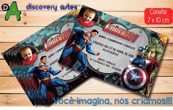 Convite Super Herois