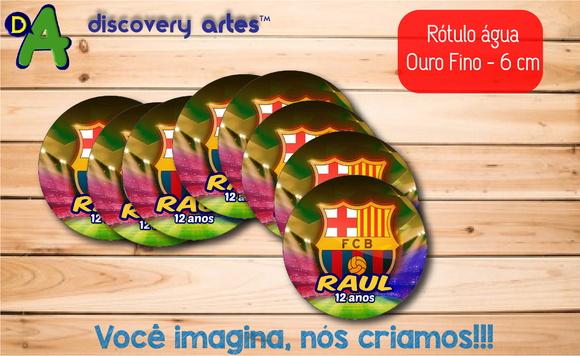Rótulo Adesivo Água Ouro Fino Barcelona